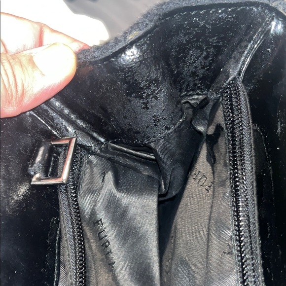 Furla Charcoal and Black Women's Bag-needs some TLC - Picture 9 of 11